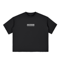Boxy Half-Sleeve Raw-Edge T-Shirt