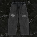 Black pants with 'Ascension' text and logo on a white background