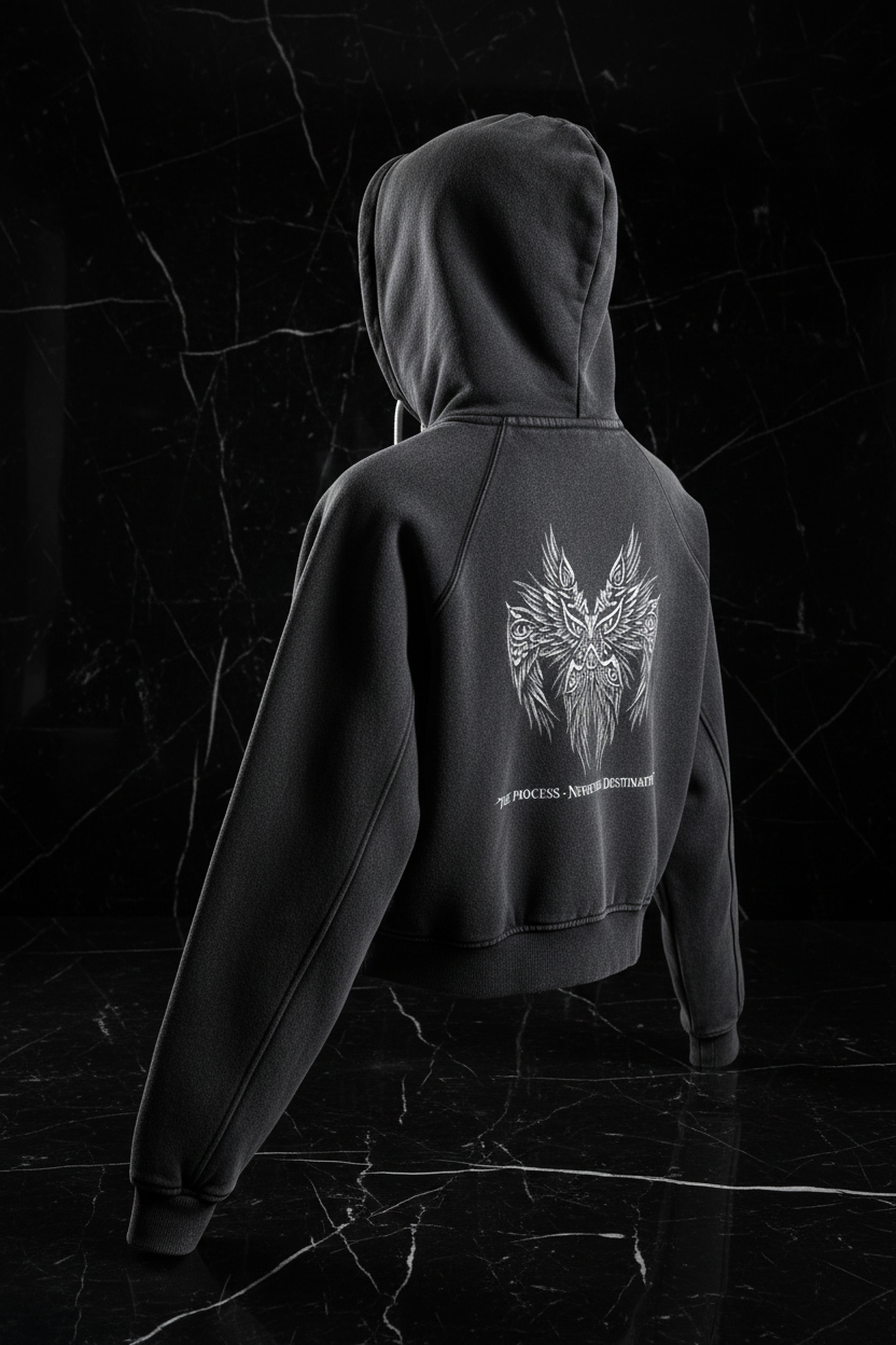 Ascension The Veil Crop Hoodie