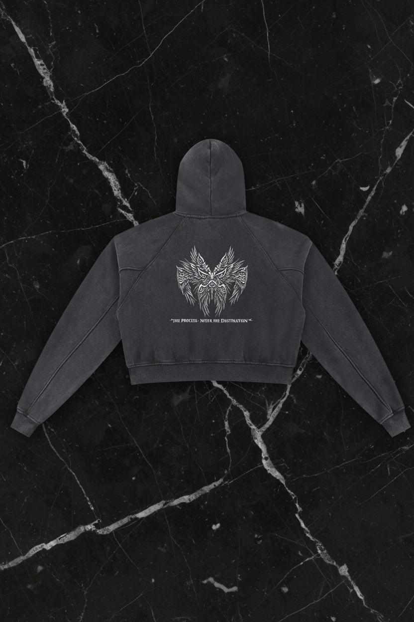 Ascension The Veil Crop Hoodie