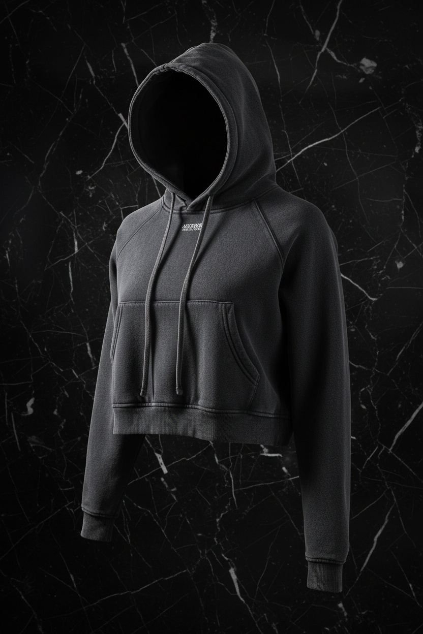 Ascension The Veil Crop Hoodie