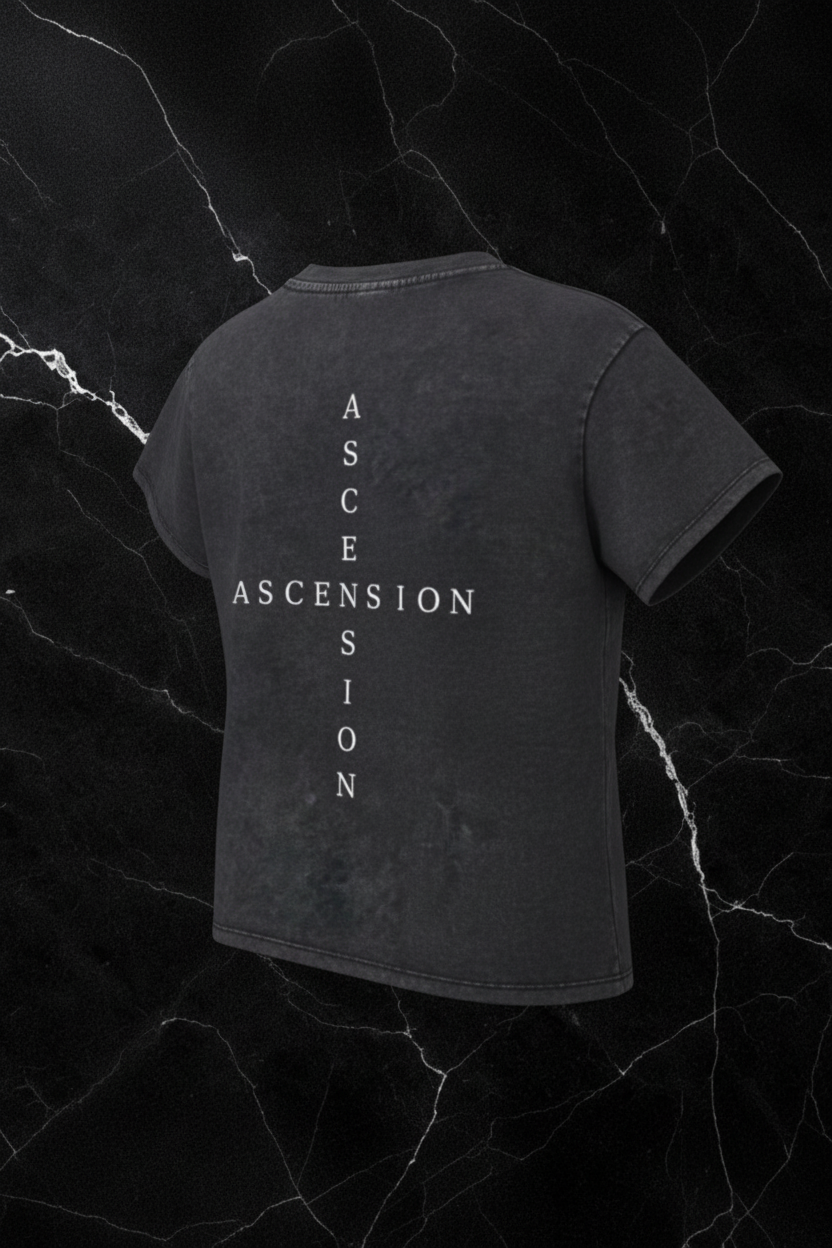 Ascension Drop Shoulder Crop Tee