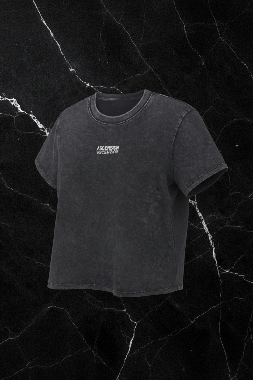 Ascension Drop Shoulder Crop Tee
